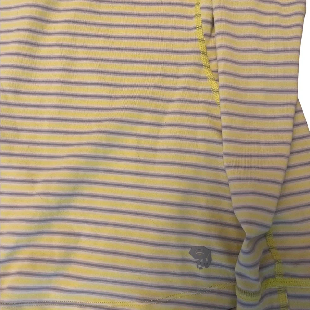 Mountain Hard Wear Yellow/Grey Half Zip Long Sleeves Athletic Top. Size XS - Picture 3 of 7